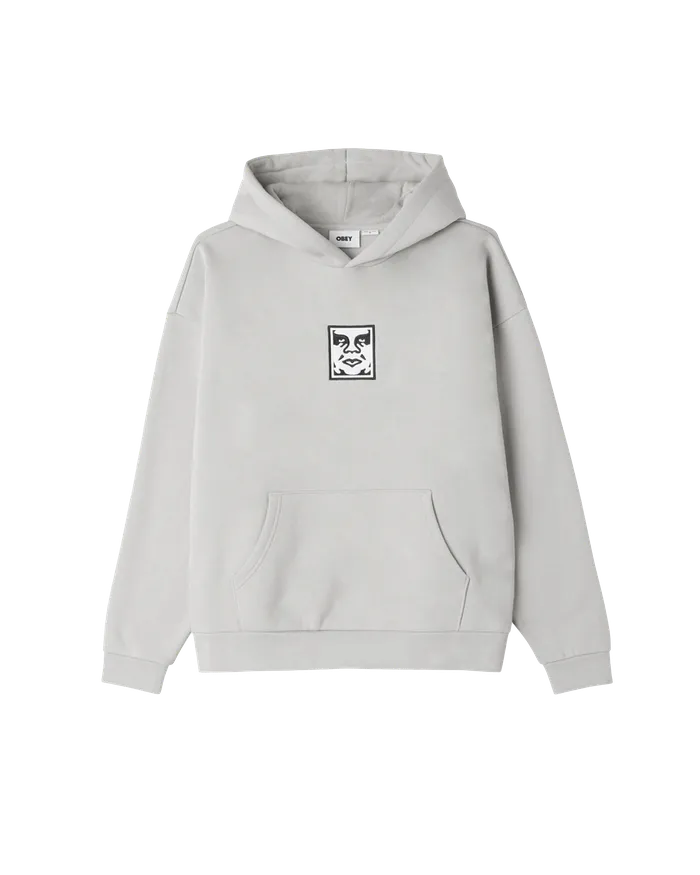 SWEATSHIRTS OBEY Clothing Men ICON EXTRA HEAVY PULLOVER Ash Grey