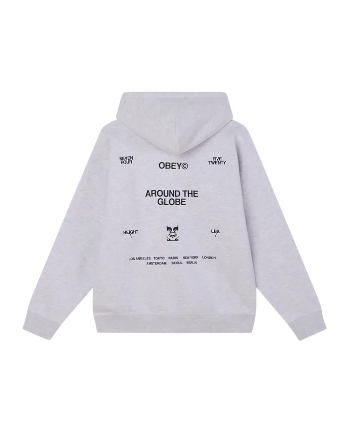 SWEATSHIRTS OBEY Clothing Men OBEY BUSINESS PULLOVER Ash Grey