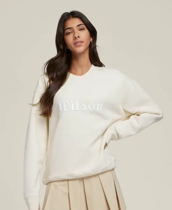 Sweatshirts Women Wilson Wilson America Crewneck Sandrift Sweatshirts Women Wilson Wilson America Crewneck Sandrift