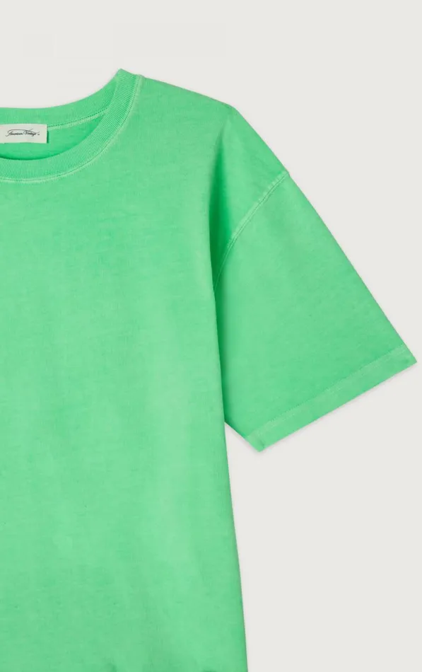 TShirt Fizvalley Flashy Green Women American Vintage Short Sleeve TShirts TShirt Fizvalley Flashy Green Women American Vintage Short Sleeve TShirts