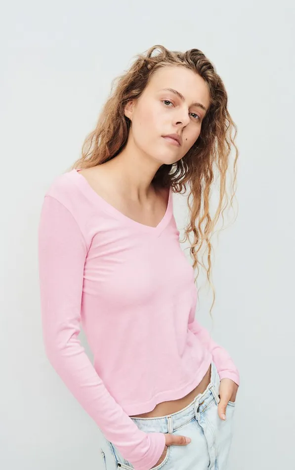 TShirt Gamipy Cherry Blossom Women American Vintage Long Sleeve TShirts