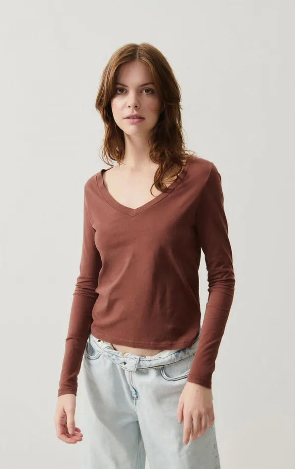 TShirt Gamipy Choco Women American Vintage Long Sleeve TShirts