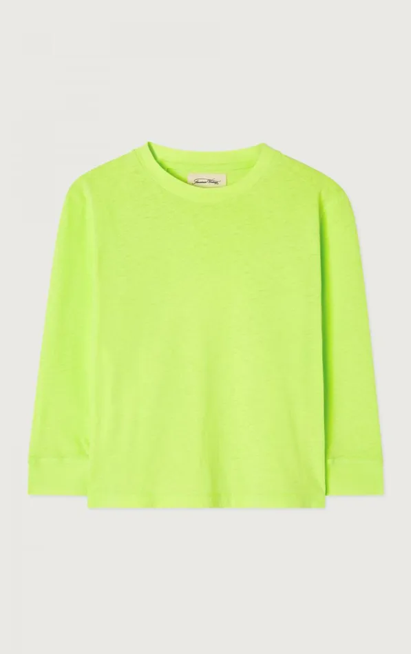 TShirt Gamipy Neon Yellow Kids American Vintage Long Sleeve TShirts TShirt Gamipy Neon Yellow Kids American Vintage Long Sleeve TShirts