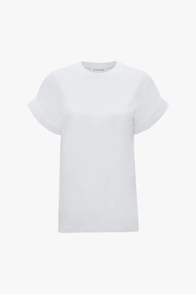 TShirts and Sweatshirts Women Victoria Beckham Asymmetric Relaxed Fit TShirt In White