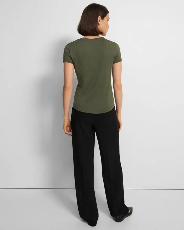 TShirts Tank Tops Women Theory Tiny Scoop Tee In Organic Cotton Rosemary TShirts Tank Tops Women Theory Tiny Scoop Tee In Organic Cotton Rosemary
