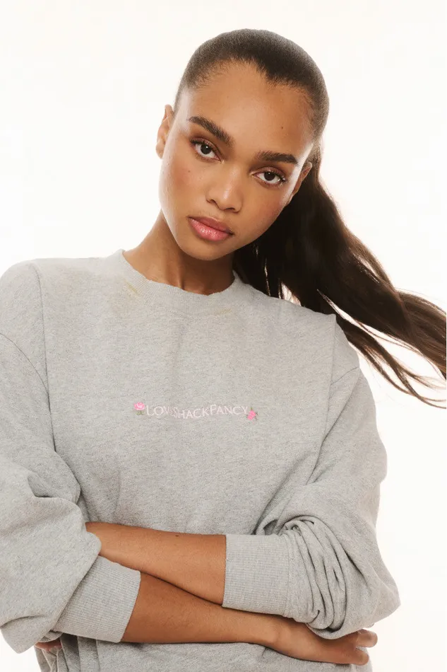 Tees and Fleece Women LoveShackFancy Palo Pullover Granite