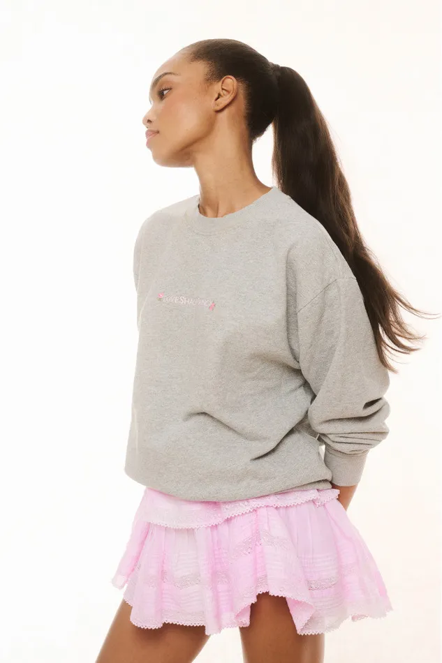 Tees and Fleece Women LoveShackFancy Palo Pullover Granite