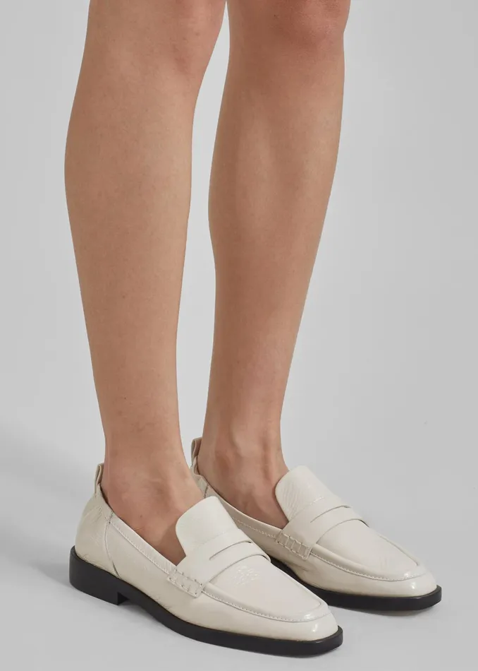 The Frankie Shop 31 Phillip Lim Alexa Soft Penny Loafers 8211 Chalk 8211 Women