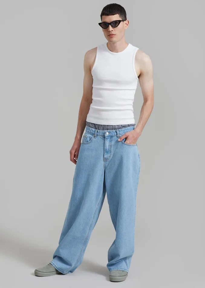 The Frankie Shop Bottoms Connor Jeans 8211 Worn Wash 8211 Men