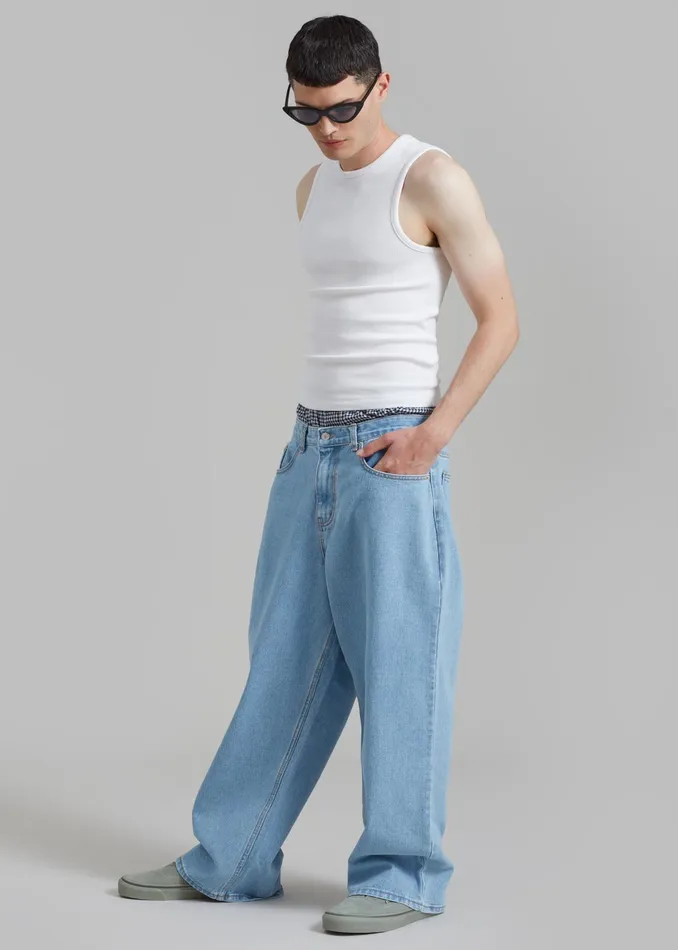 The Frankie Shop Bottoms Connor Jeans 8211 Worn Wash 8211 Men
