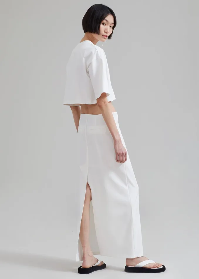 The Frankie Shop Bottoms Demi Pencil Skirt 8211 White 8211 Women