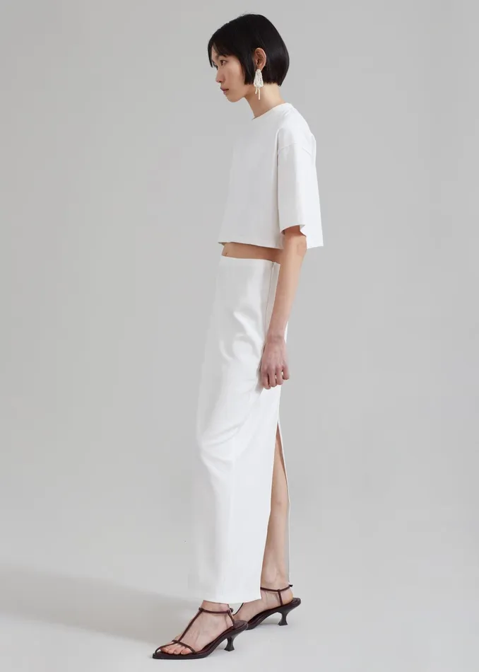 The Frankie Shop Bottoms Demi Pencil Skirt 8211 White 8211 Women