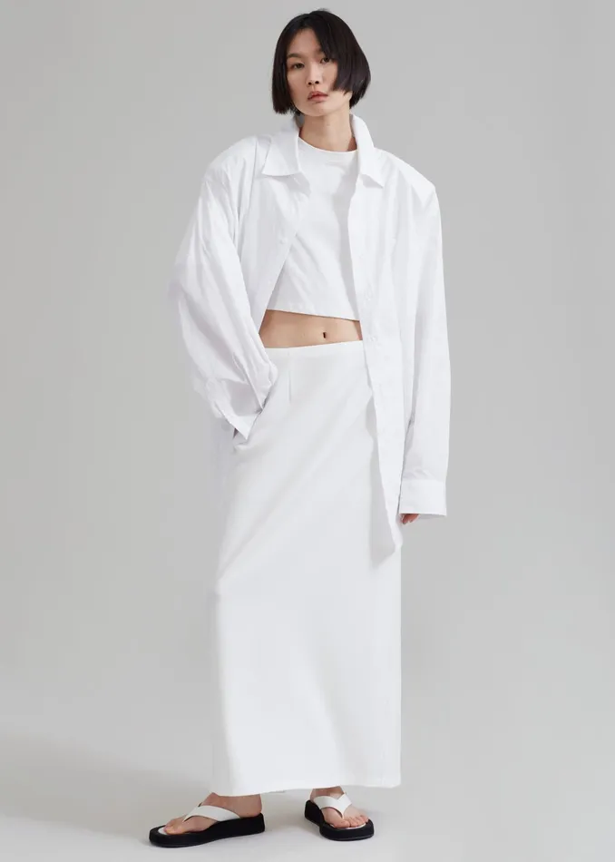 The Frankie Shop Bottoms Demi Pencil Skirt 8211 White 8211 Women
