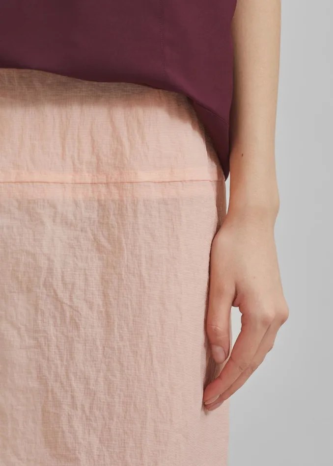 The Frankie Shop Bottoms Heidi Semi Sheer Midi Skirt 8211 Pink 8211 Women