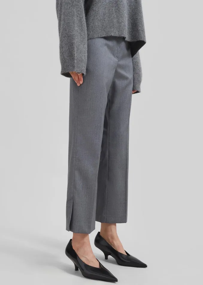The Frankie Shop Bottoms Loulou Studio Dorkas Pants 8211 Grey 8211 Women