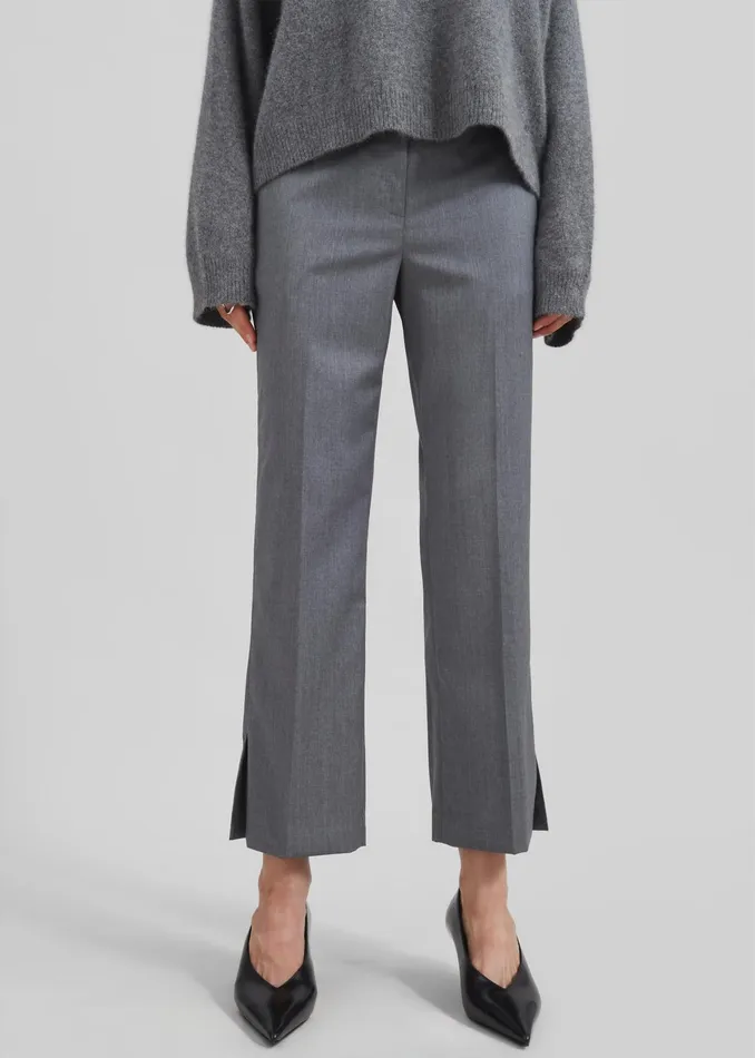 The Frankie Shop Bottoms Loulou Studio Dorkas Pants 8211 Grey 8211 Women