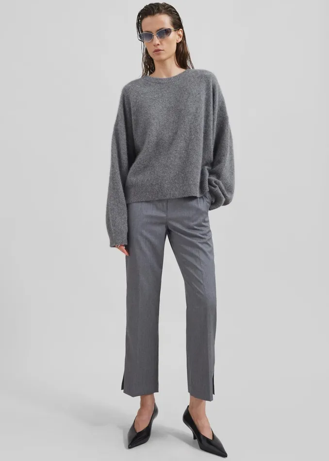 The Frankie Shop Bottoms Loulou Studio Dorkas Pants 8211 Grey 8211 Women