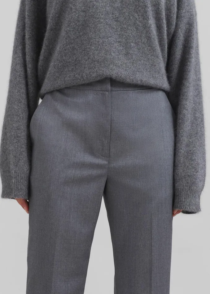 The Frankie Shop Bottoms Loulou Studio Dorkas Pants 8211 Grey 8211 Women