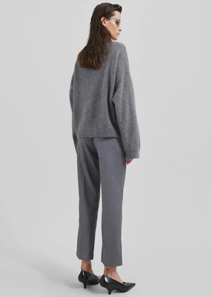 The Frankie Shop Bottoms Loulou Studio Dorkas Pants 8211 Grey 8211 Women