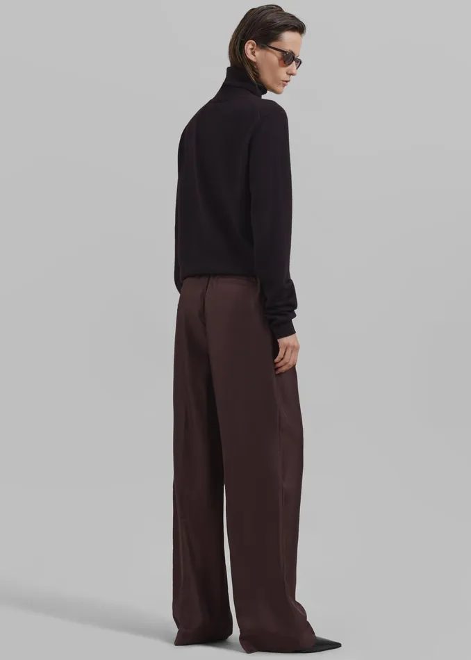 The Frankie Shop Bottoms Loulou Studio Fafila Pants 8211 Choco 8211 Women