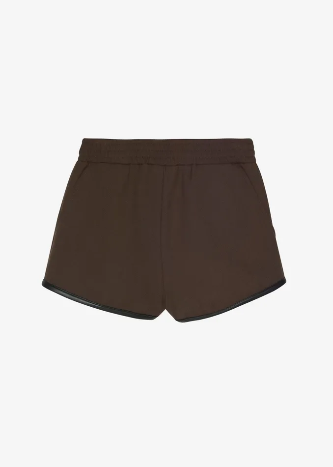 The Frankie Shop Bottoms Neri Mini Shorts 8211 Brown 8211 Women