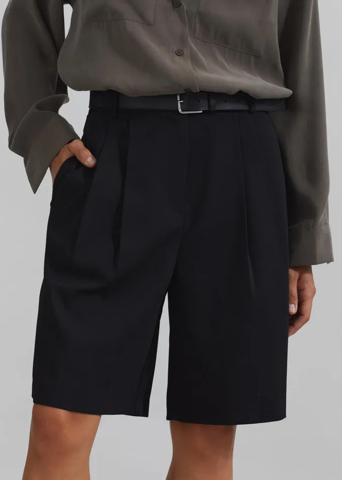 The Frankie Shop Bottoms Sava Bermuda Shorts 8211 Black 8211 Women