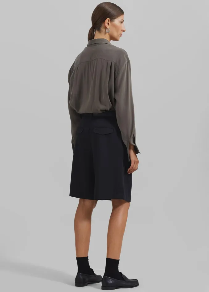 The Frankie Shop Bottoms Sava Bermuda Shorts 8211 Black 8211 Women