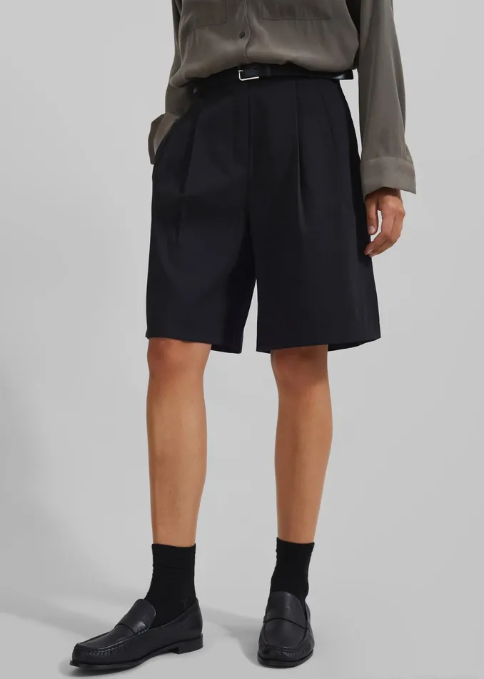 The Frankie Shop Bottoms Sava Bermuda Shorts 8211 Black 8211 Women