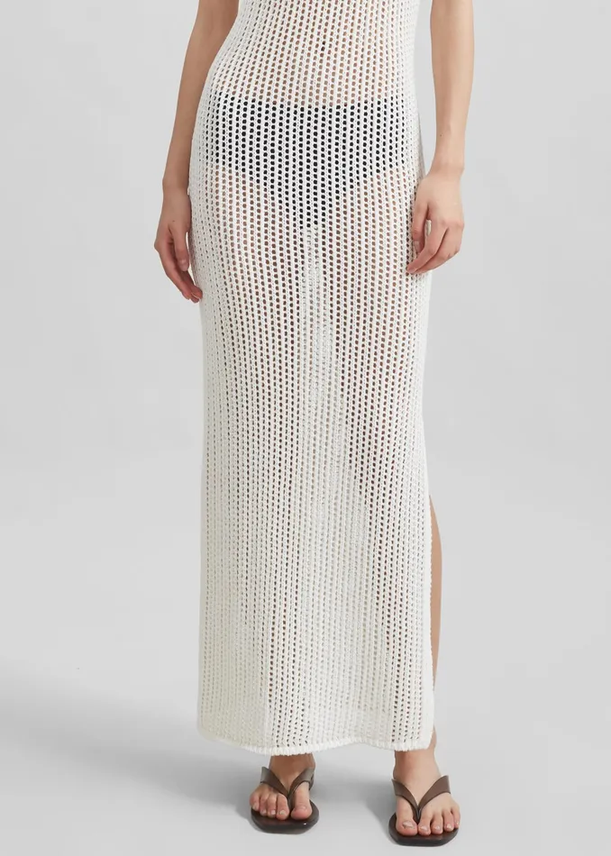 The Frankie Shop Dresses Adrienna Crochet Maxi Dress 8211 White 8211 Women