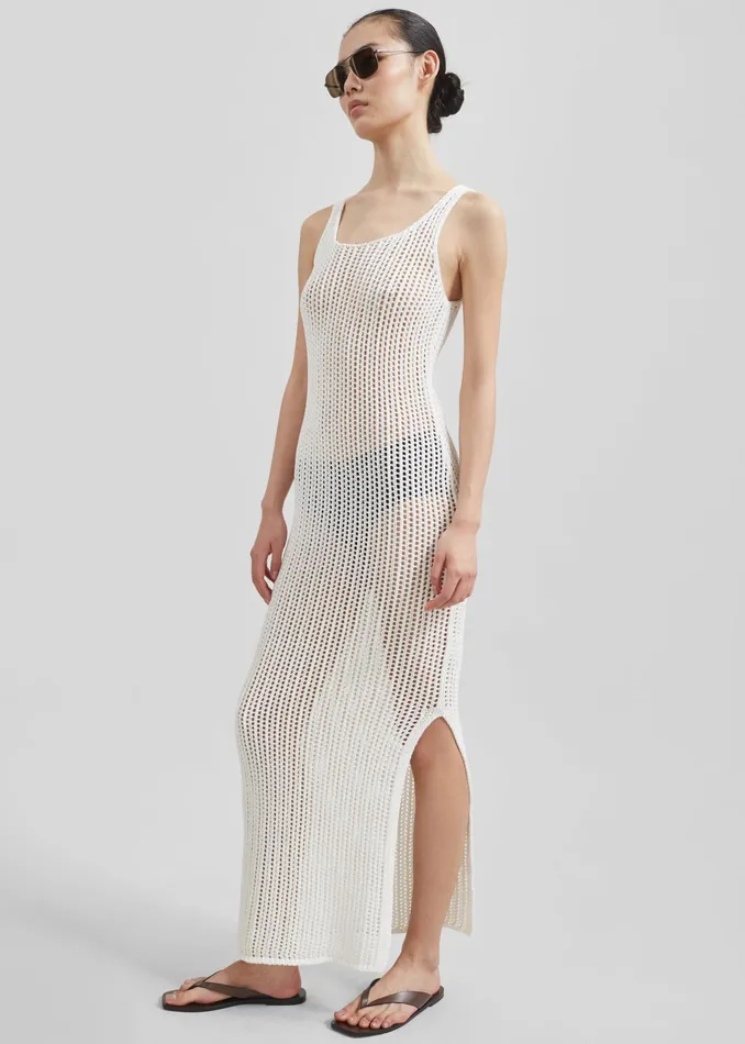 The Frankie Shop Dresses Adrienna Crochet Maxi Dress 8211 White 8211 Women