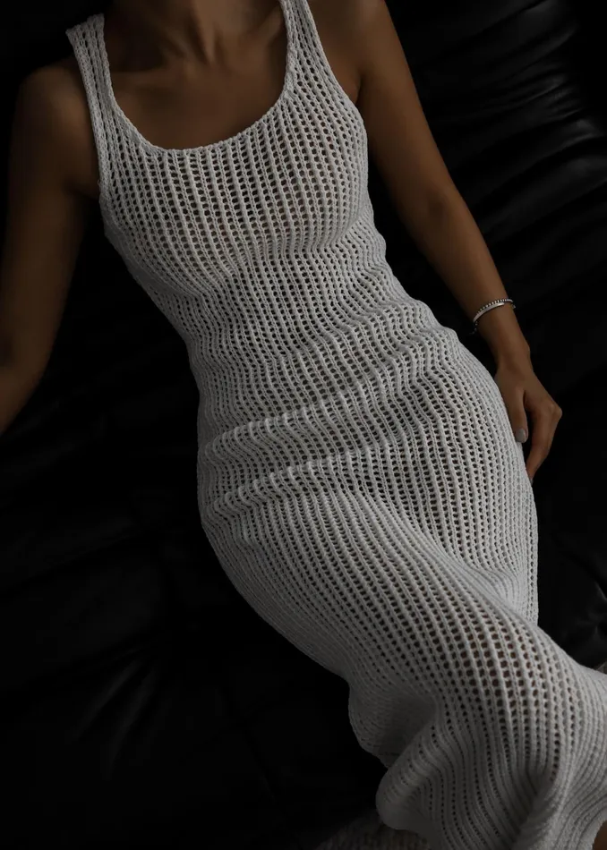 The Frankie Shop Dresses Adrienna Crochet Maxi Dress 8211 White 8211 Women