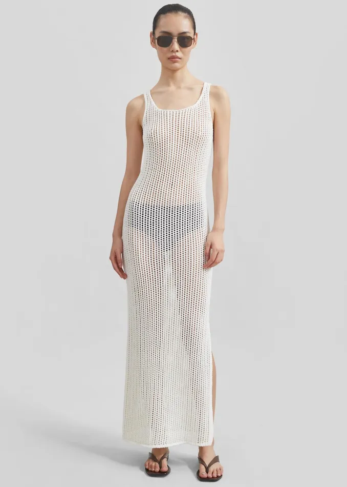 The Frankie Shop Dresses Adrienna Crochet Maxi Dress 8211 White 8211 Women