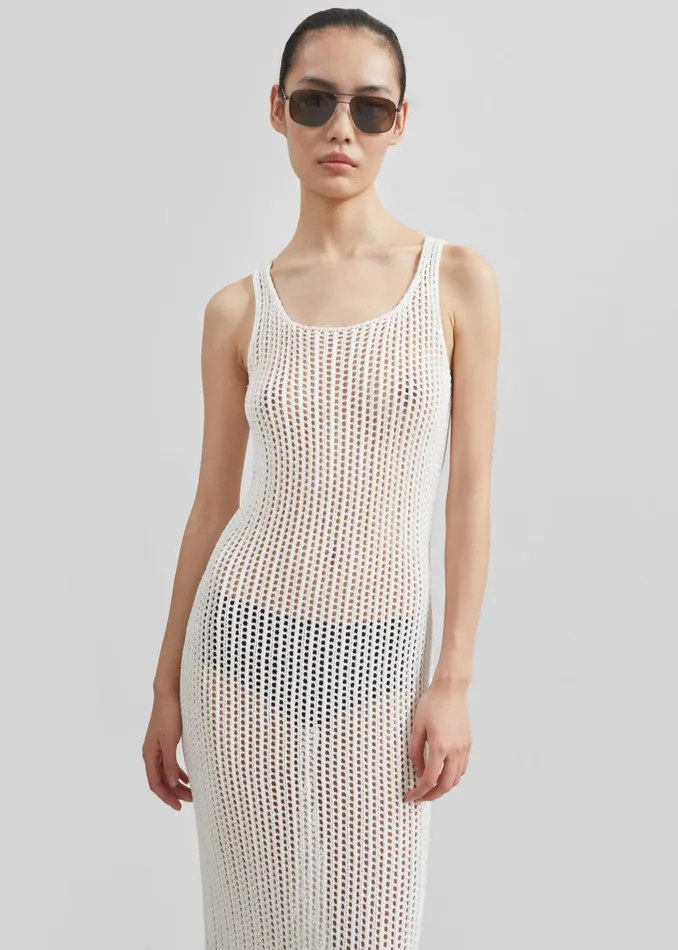 The Frankie Shop Dresses Adrienna Crochet Maxi Dress 8211 White 8211 Women