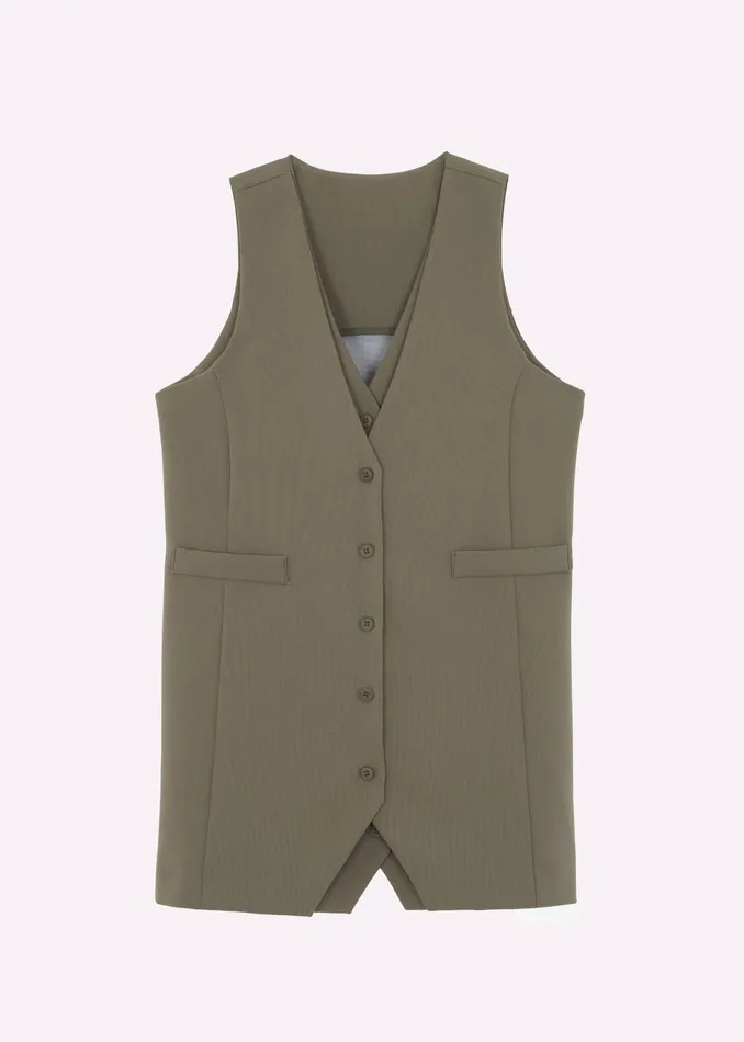 The Frankie Shop Dresses Sophia Mini Vest Dress 8211 Khaki 8211 Women
