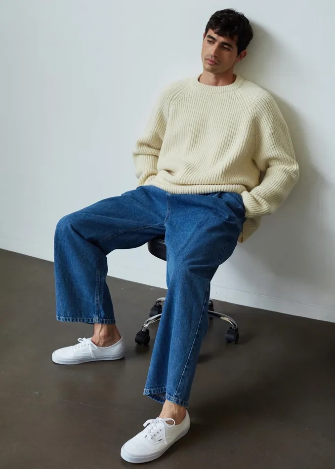 The Frankie Shop Knitwear Carter Crew Neck Sweater 8211 Beige 8211 Men