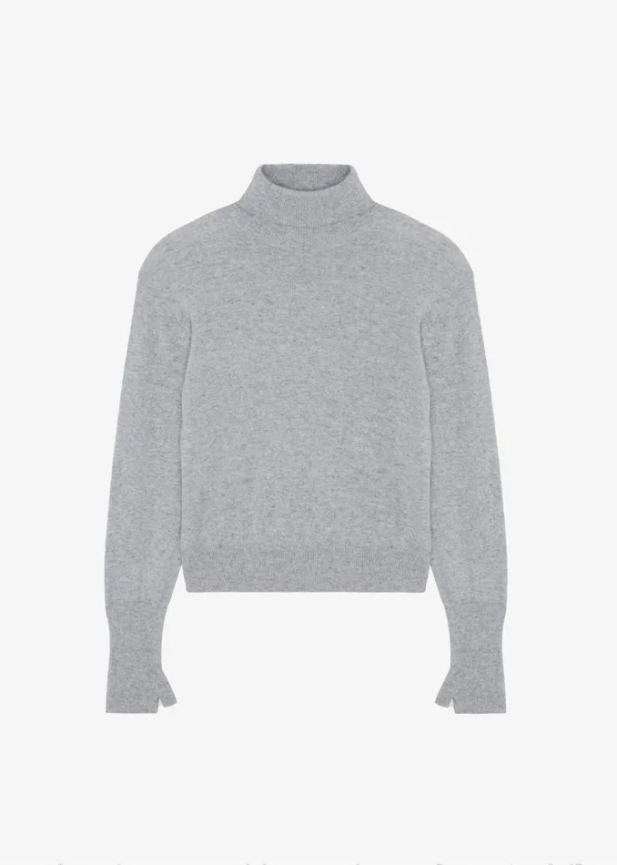 The Frankie Shop Knitwear Delia Wool Turtleneck 8211 Grey 8211 Women