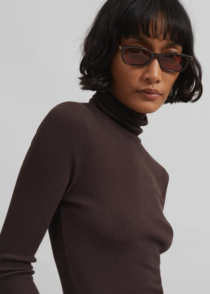 The Frankie Shop Knitwear Samse Samse Sasonnet Turtleneck 8211 Chocolate Torte 8211 Women The Frankie Shop Knitwear Samse Samse Sasonnet Turtleneck 8211 Chocolate Torte 8211 Women