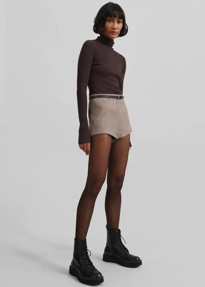 The Frankie Shop Knitwear Samse Samse Sasonnet Turtleneck 8211 Chocolate Torte 8211 Women
