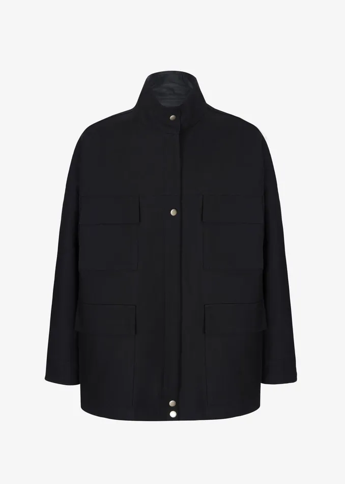 The Frankie Shop Outerwear Cairo Safari Jacket 8211 Black 8211 Women