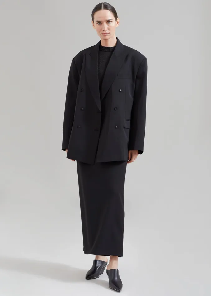 The Frankie Shop Outerwear Demi Blazer 8211 Black 8211 Women