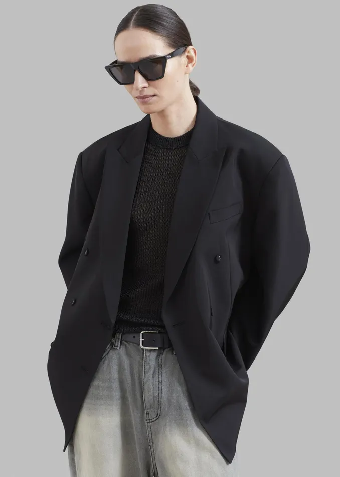 The Frankie Shop Outerwear Demi Blazer 8211 Black 8211 Women