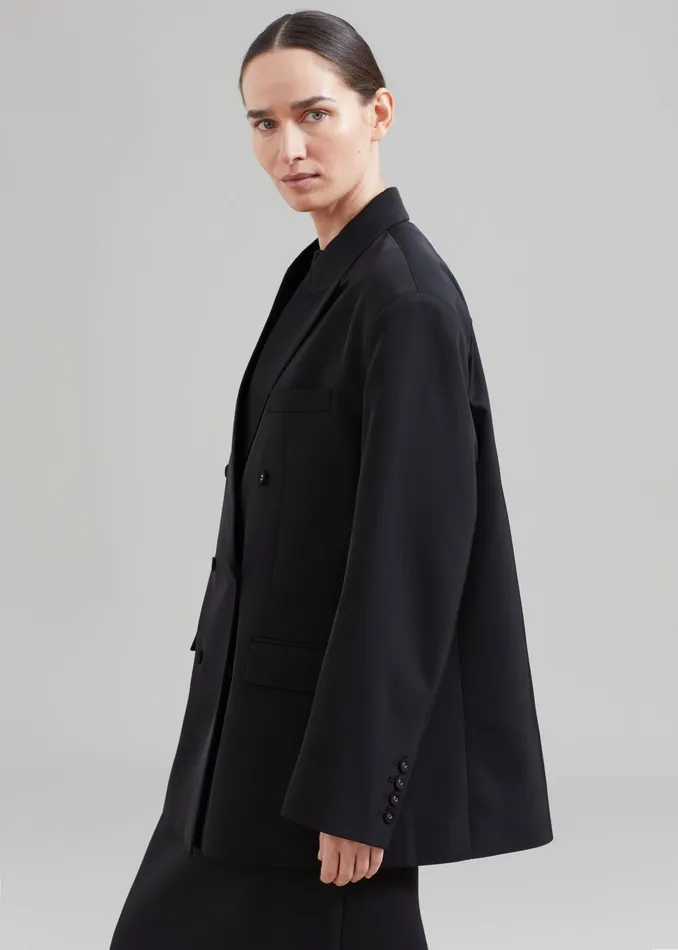 The Frankie Shop Outerwear Demi Blazer 8211 Black 8211 Women