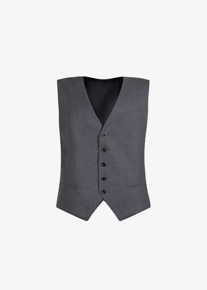 The Frankie Shop Outerwear Gelso Waistcoat 8211 Dark Grey Melange 8211 Women
