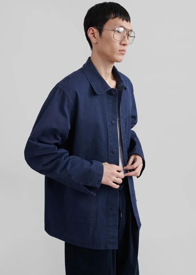 The Frankie Shop Outerwear Julien Utility Jacket 8211 Navy 8211 Men