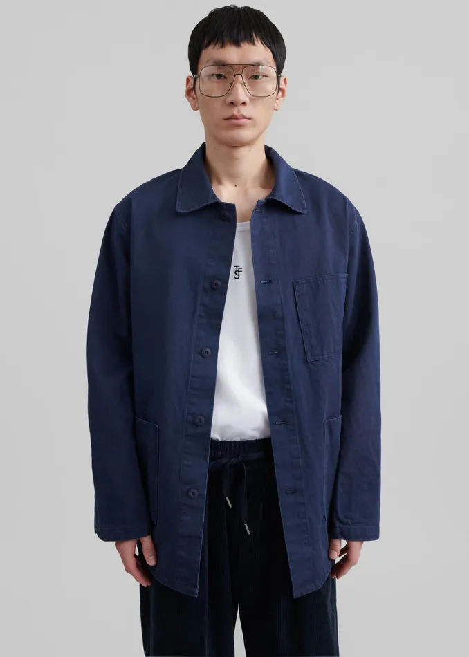 The Frankie Shop Outerwear Julien Utility Jacket 8211 Navy 8211 Men