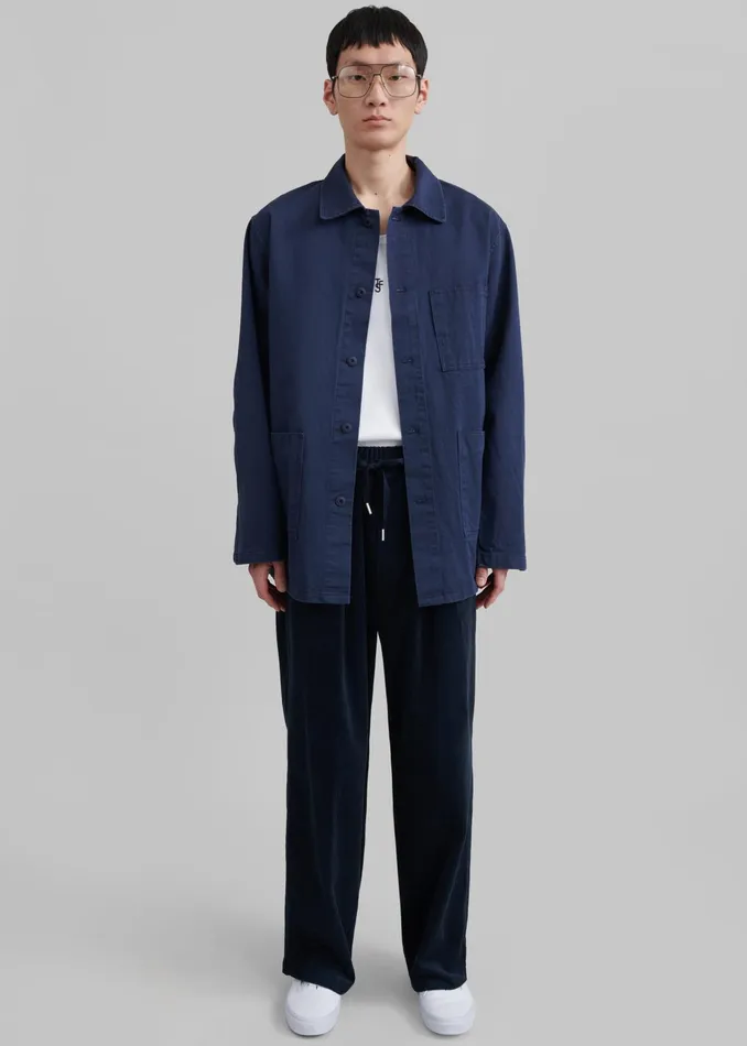 The Frankie Shop Outerwear Julien Utility Jacket 8211 Navy 8211 Men