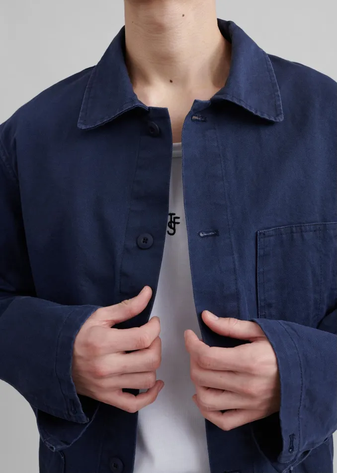 The Frankie Shop Outerwear Julien Utility Jacket 8211 Navy 8211 Men