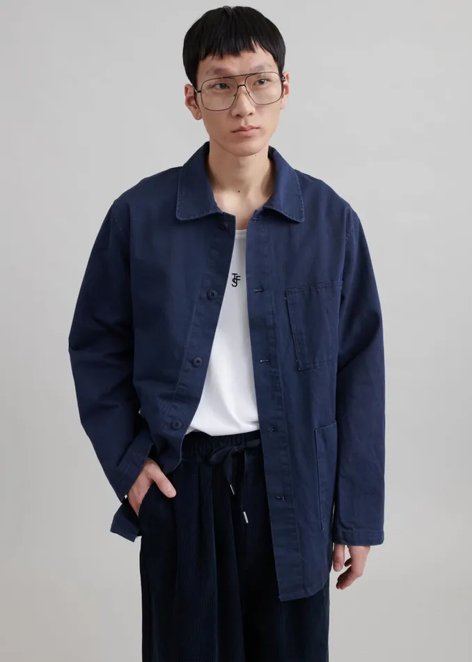 The Frankie Shop Outerwear Julien Utility Jacket 8211 Navy 8211 Men