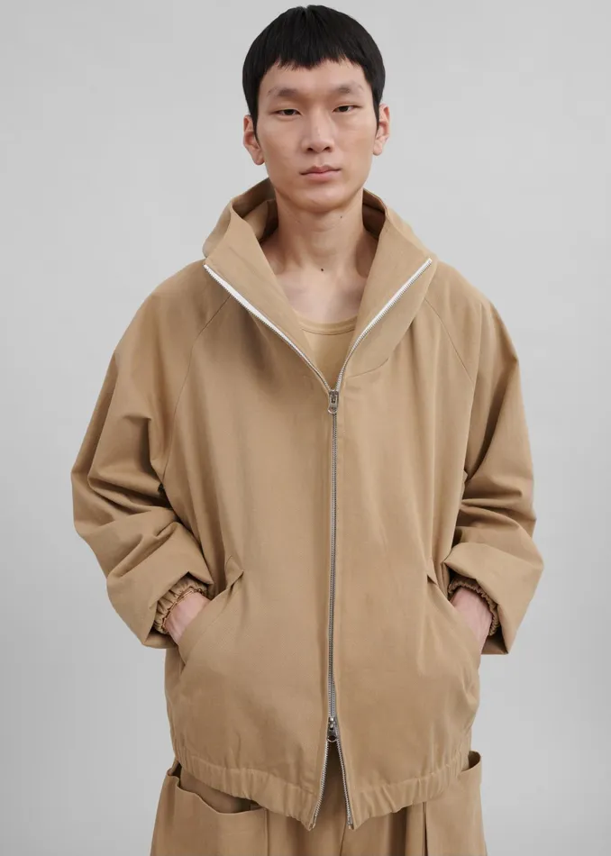 The Frankie Shop Outerwear Lauri Hooded Jacket 8211 Beige 8211 Men