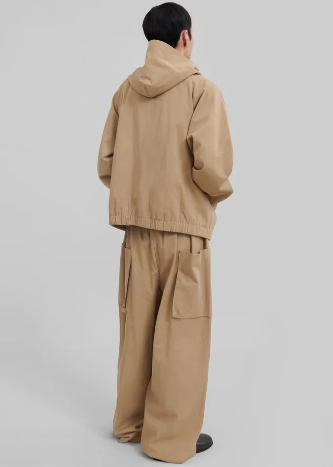 The Frankie Shop Outerwear Lauri Hooded Jacket 8211 Beige 8211 Men